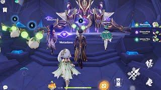 Scaramouche asking for Archon war, so we bring 4 Archons in co op