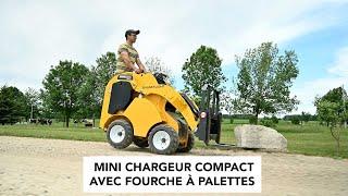 Mini Chargeur Compact Avec Fourche À Palettes