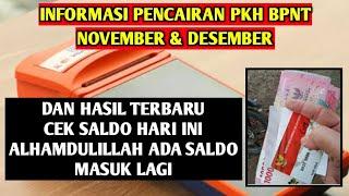 INFO PENCAIRAN PKH BPNT NOVEMBER DESEMBER ALHAMDULILLAH ADA LAGI SALDO MASUK Rp 800.000