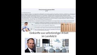 Einkünfte aus selbstständiger Arbeit § 18 EStG im Lernfeld 8