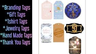 How to make your own tags | DIY tags | Microsoft Word