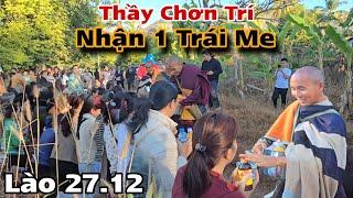 Thầy Chơn Trí quá tuyệt vời! Tăng đoàn đi khất thực sáng 27.12, hành trình đến Đất Phật