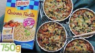 Recette de Mini-gratins de quinoa aux courgettes & lardons - 750g { EXPRESS }