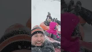 Family Tube #snow #winterwonderland #family #funny #crazy