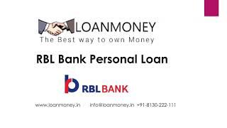 RBL Bank Personal Loan | #RBLPersonalLoan Complete Detail | #LoanMoney