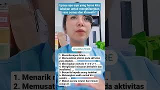 Upaya apa saja yang harus kita lakukan untuk menghilangkan psikologis rasa cemas dan khawatir?