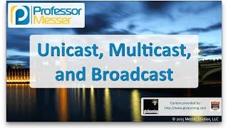 Unicast, Multicast, and Broadcast - CompTIA Network+ N10-006 - 1.8