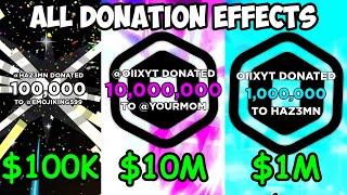 Every PLS DONATE Donation Effect!