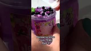 REVIEWING SLIME FROM TEMU PART 2 #slimeasmr #asmr #slimevideos #springslimes#explore #shortsyoutube