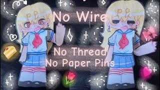 No wire puppet! How to make your wasu puppet blink and wave with long hair!  yummypastel  tutorial