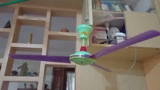 Vega mini ceiling fan with purple vega blade