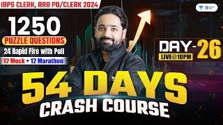 IBPS RRB PO/Clerk 2024 | 54 Days Reasoning Crash Course | Day 26 | Puzzle By Puneet Sir