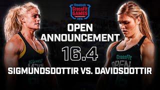 Katrin Davidsdottir vs. Sara Sigmundsdottir — Open Announcement 16.4