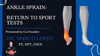 Ankle Sprain - Return to Sport Tests