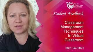 Webinar Review - Classroom Management Techniques for Virtual Classroom | Asian College of Teachers