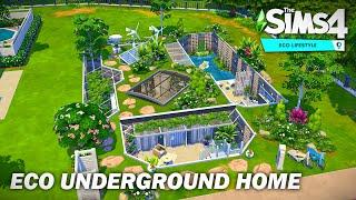 Eco Underground Home | Eco Lifestyle | No CC | Stop Motion | Sims 4