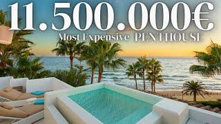 Touring Most Expensive PENTHOUSE in Marbella (Marina de Puente Romano) Spain!