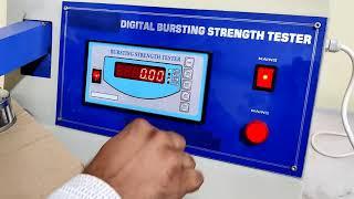 Bursting strength tester