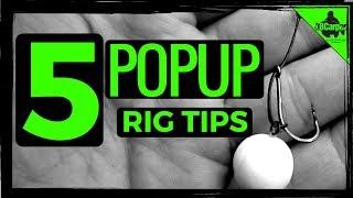 5 CARP FISHING POPUP RIG TIPS 