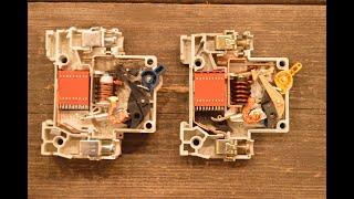 Сравнение устройства автоматов защиты переменного и постоянного тока. AC vs DC circuit breakers.