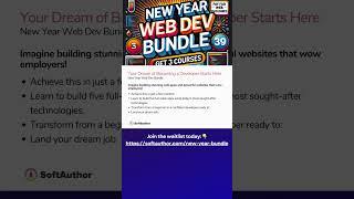 New Year Web Dev Bundle 2025 JOIN the waitlist   https://softauthor.com/new-year-bundle/