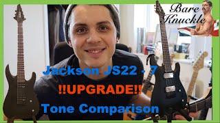 Jackson JS22-7! I upgrade EVERYTHING! (apart from bridge) - Tone Comparison (Bareknuckle BruteForce)