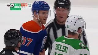 Connor McDavid Doesn't Appreciate Knee On Knee Hit From Jason Robertson #Request