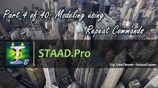 STAAD.Pro Part 4 of 40: Modeling using Repeat Commands