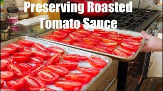 Preserving Homegrown Roasted Tomato Sauce | Easy and Delicious #garden #canning #homesteading