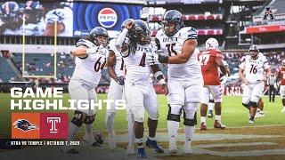 Game Highlights: UTSA 49, Temple 34 Football (October 7, 2023)