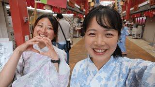 Eating out in Asakusa with a coworker!