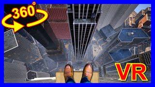VR 360°  - FEAR OF HEIGHTS in Matrix City_01 - 4K　高所恐怖症？