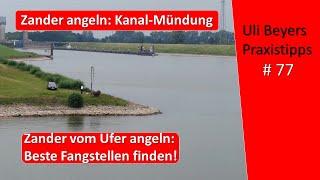 Zander Hotspots : Uferangeln auf Zander am Kanal # 2