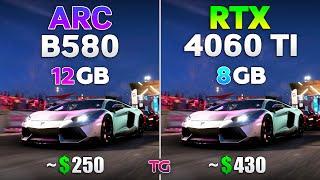 ARC B580 12GB vs RTX 4060 Ti 8GB - Test in 10 Games