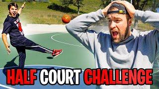 HALF COURT SHOOTING CHALLENGE (Trickshots ONLY!)