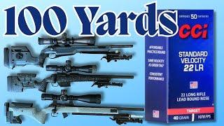 CZ 457 LRP vs. Tikka T1x vs. Bergara B14r - CCI Standard Velocity at 100 Yards