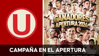 Toda los partidos de Universitario de Deportes Campeón Apertura 2024