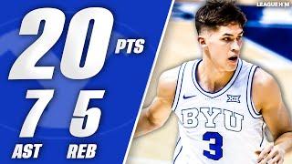 6'9 Freshman PG Egor Demin Shines in BYU's 2nd Game!