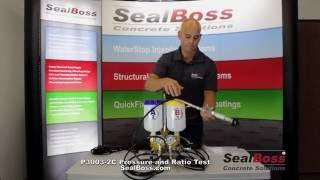 Epoxy Pump Pressure Ratio Test | Two Component Epoxy Pump | Epoxy Injection Pump Sealboss P3003 2C