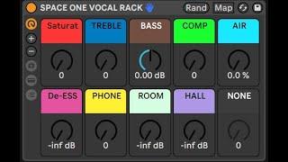 보컬 믹스&방송목소리세팅 간편하게 해주는 보컬 믹스 체인. 만들어 놓고 너무 편해서 내가 쓰는 보컬 랙. SPACE ONE VOCAL RACK
