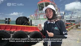 Joint labour inspection to prevent forced labour in Indonesia’s fishing sector