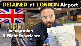 Detained at London Airport ! India to UK Air India Flight & Immigration ️  