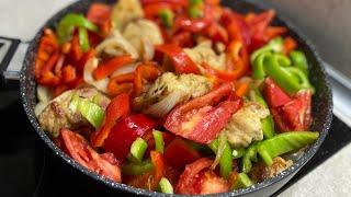 Куриная сковородка с Овощами. Как приготовить куриную сковородку рецепт. Food Time. Курица с овощами