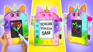 WOW! Bastelei: Glitzerndes Pop-It Einhorn-Maltafel | DIY-SCHULE-HACKS 