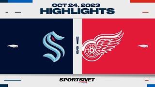 NHL Highlights | Kraken vs. Red Wing - October 24, 2023