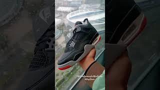 2024 Nike Air Jordan 4 Bred Reimagined AVAILABLE! #Jordan4 #Sneaker #Bred4s #ShopShoelo #PapiShoelo