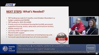 Housing and Human Services Committee 6/26/2024