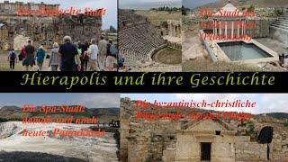 With Subtitles: Hierapolis, Pamukkale, Türkei. Glanzvolle griechisch-römische Spa - Götterstadt.