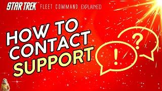 How to CONTACT SUPPORT | How to play Star trek Fleet Command  | Outside Views STFC 2023