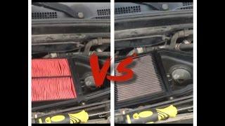 K&N Air Filter VS Stock Paper Filter